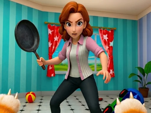 Bad Cat Prankster   Moms Return - 788bet